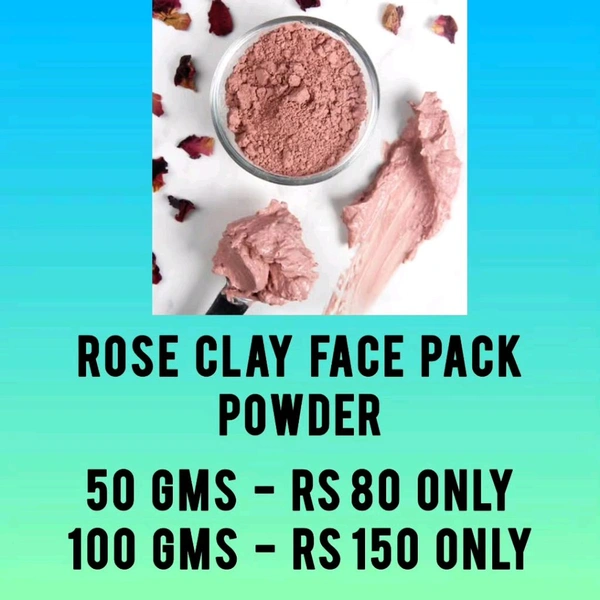 Rose Clay Powder - 50 Gms