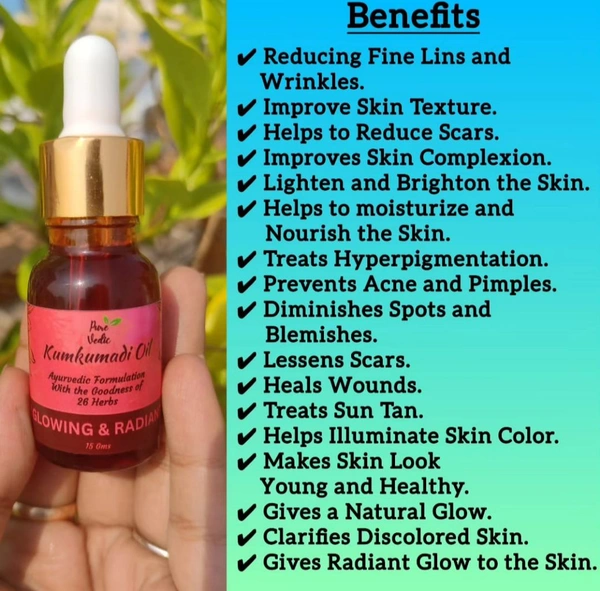 Kumkumadi Oil - Ayurvedic Formulation with the Goodness of 26 Herbs