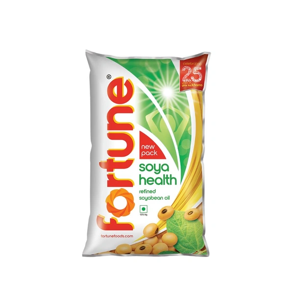 Fortune Soya Health Refiend Soyabean Oil 870g - 1Liter