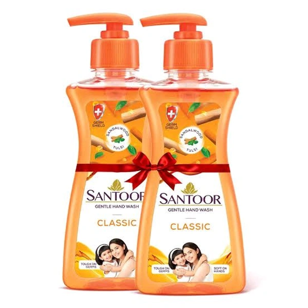 Santoor Classic Hand Wash ( Buy & Get Free-1 +1) 400ml