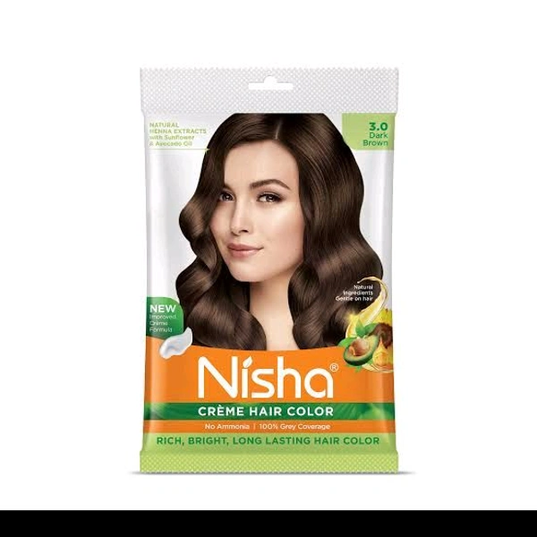 Nisha Crea. Hair Colour Hair Dye (Pouch)