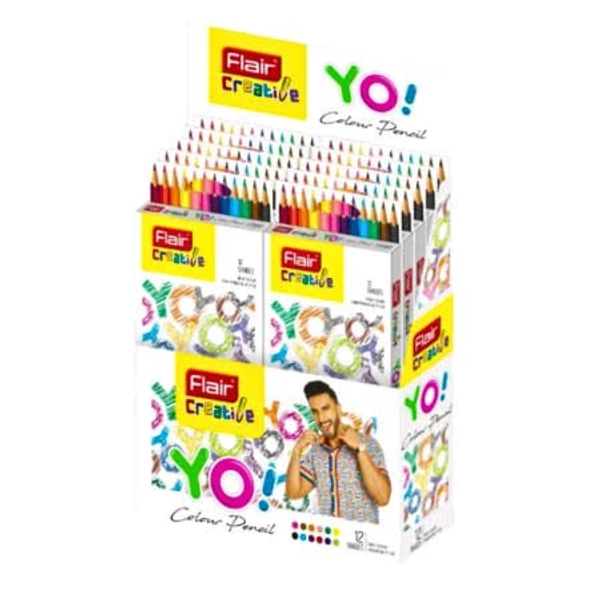 Flair Creative YO Long Pencil Colour Long-12 Shade 