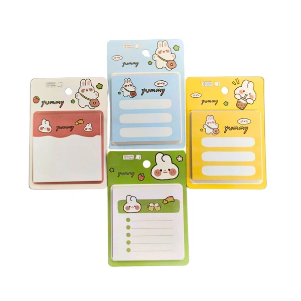 Glue Bound Printed Sticky Notes ( Size75*75mm 50 Sheets 