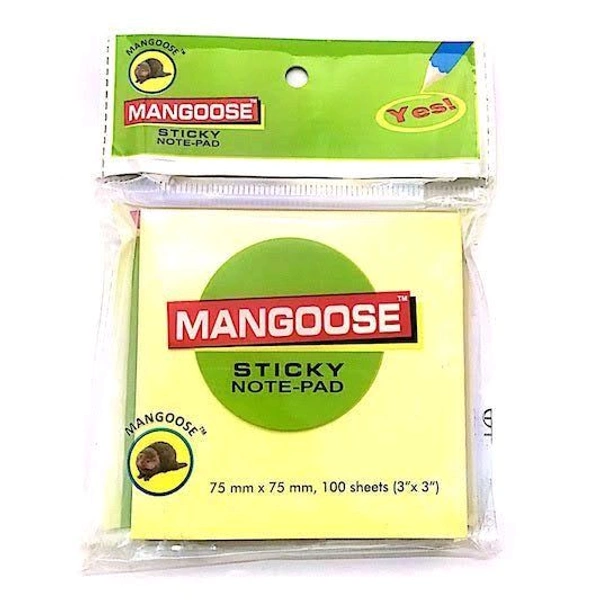 Mangoose Transparent Sticky Note (3×3 ) 50 Sheets 