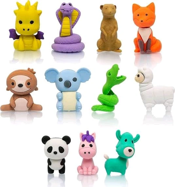 Animal Shape Rubber Pencile Eraser For Kids 
