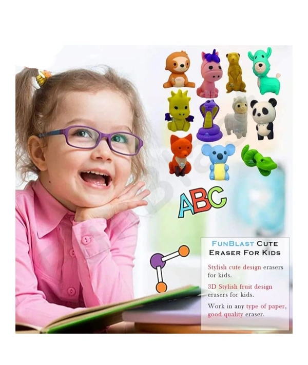 Animal Shape Rubber Pencile Eraser For Kids 