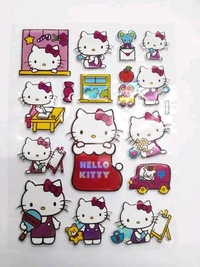 Barbie Puffy Self Stickers Multicolour