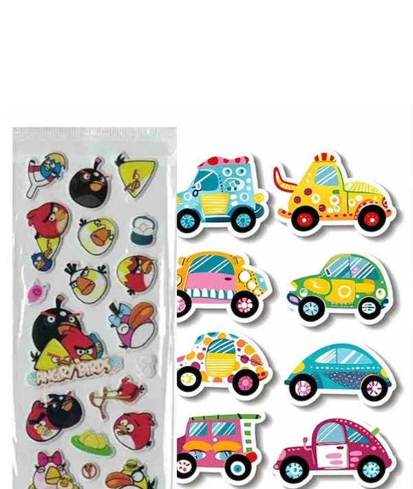 Barbie Puffy Self Stickers Multicolour