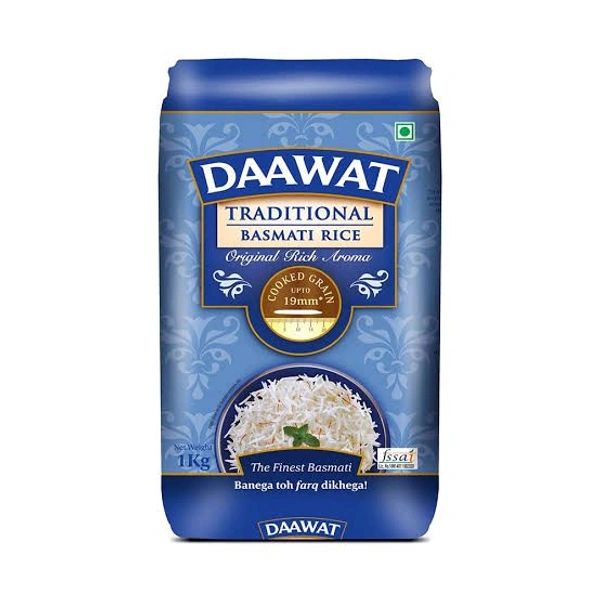 Daawat Traditional Basmati Rice 1kg