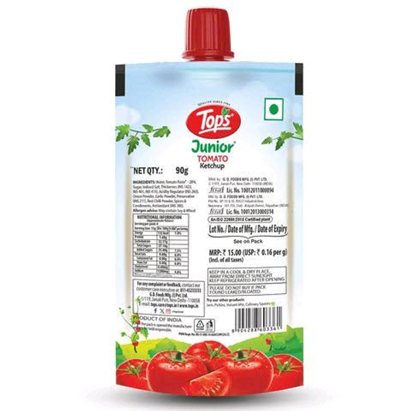 Tops Junior Tomato Ketchup (Set Of 5)
