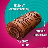 Sunfeast Caker Swiss Roll Chocolate Cake (Egg)