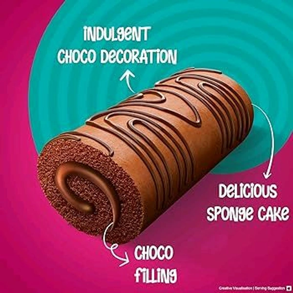 Sunfeast Caker Swiss Roll Chocolate Cake (Egg)