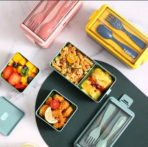 3 Cotainers Lunch Box  