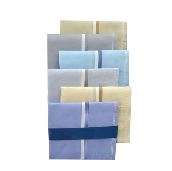 Cotton Blend Handkerchiefs For Man (Pack Of 2) 