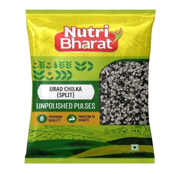 Nutri Bharat Unpolished Urad Chilka 500g 