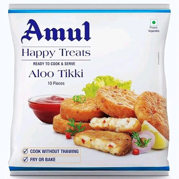 Amul Happy Treats Aloo Tikki 10 Pieces
