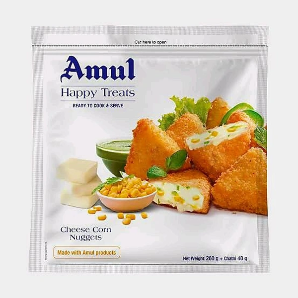Amul Happy Treats Cheese Corn Nuggets 300g 