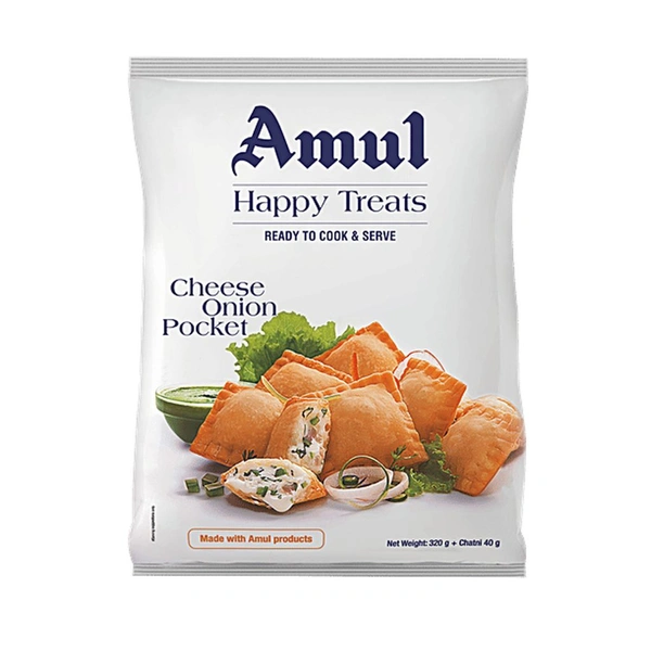 Amul Happy Treats Cheese Onion Pockets 