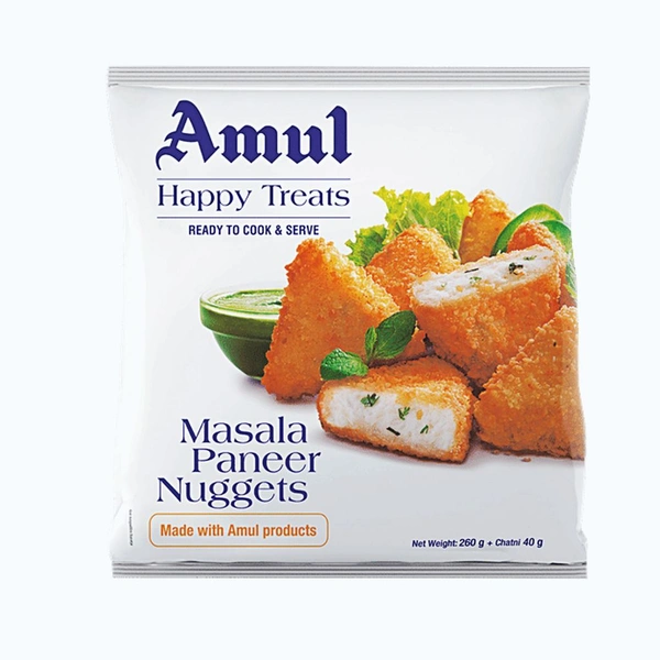Amul Happy Treats Masala Paneer  Nuggets 300g 