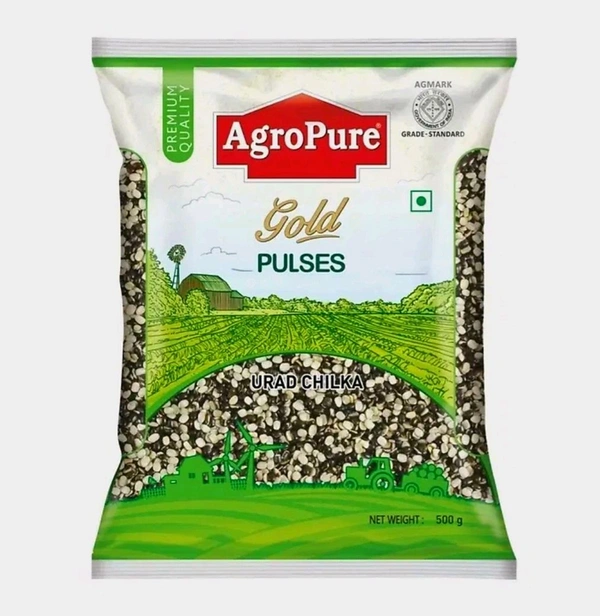 Agropure Gold Urad Chilka 500g 