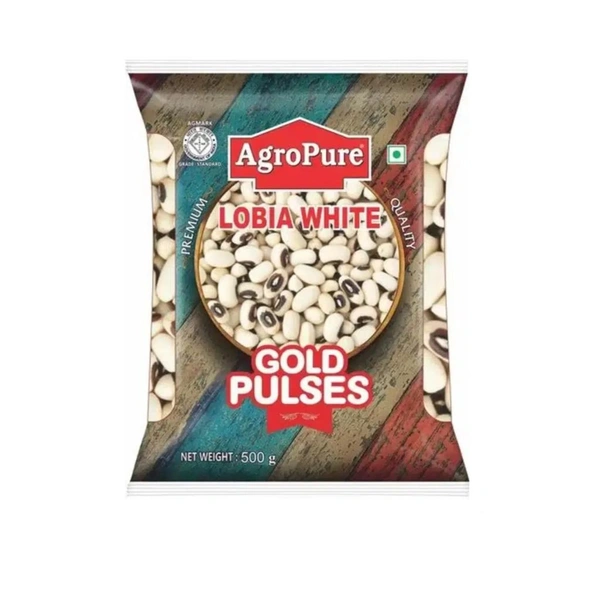 Agropure Lobia White Dal 500g 