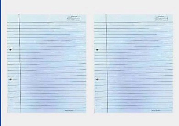 A4 Punch Sheets , Both Side Ruled 