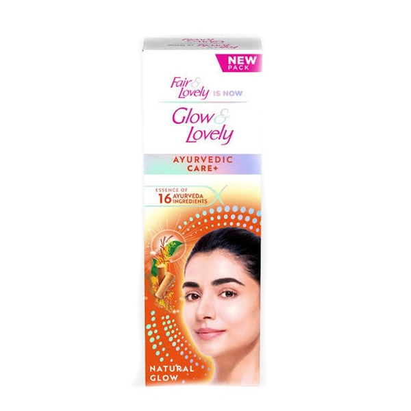 Fair &Lovely Is Now Glow Of Lovely Ayurvedic Care+cream