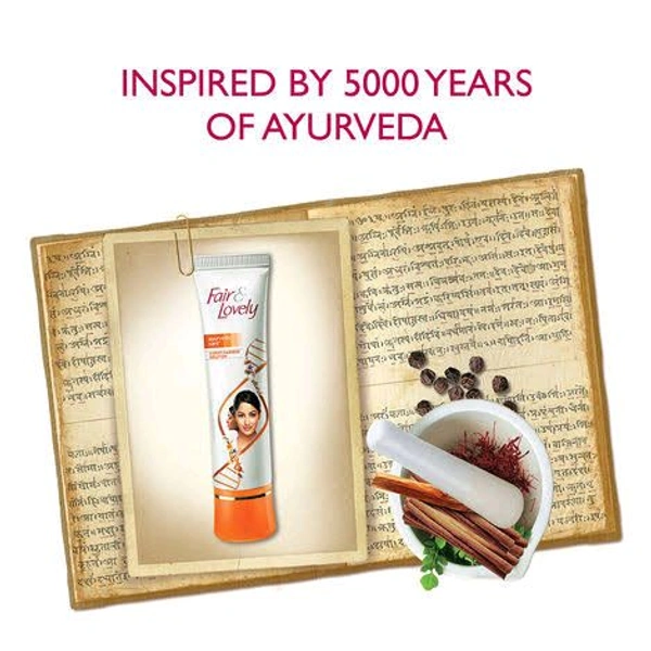 Fair &Lovely Is Now Glow Of Lovely Ayurvedic Care+cream
