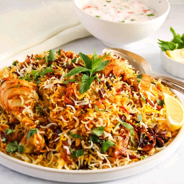 Chicken Biryani (Half )- 4 Pieces - 3pm To 10pm