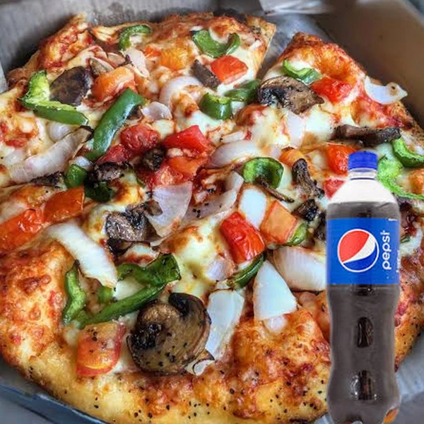 Fresh Farm Pizza (M) - Onion Capsicum Tamato & Masroom