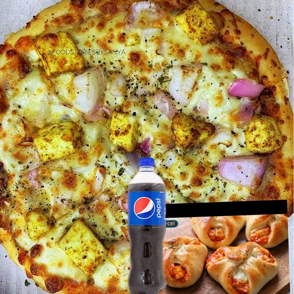 Zingy Parcle 2pc + Onion Paneer Pizza (M)+ Pepsi Comb Pack