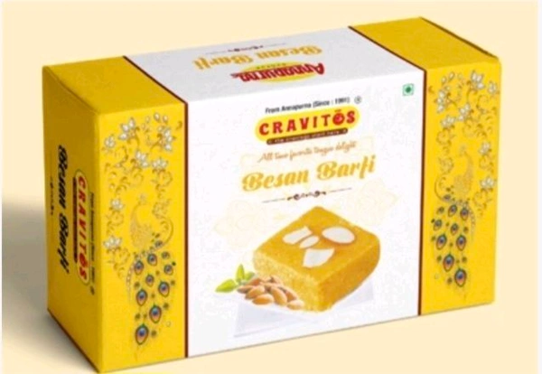 Cravitos Besan Barfi  - 100gm