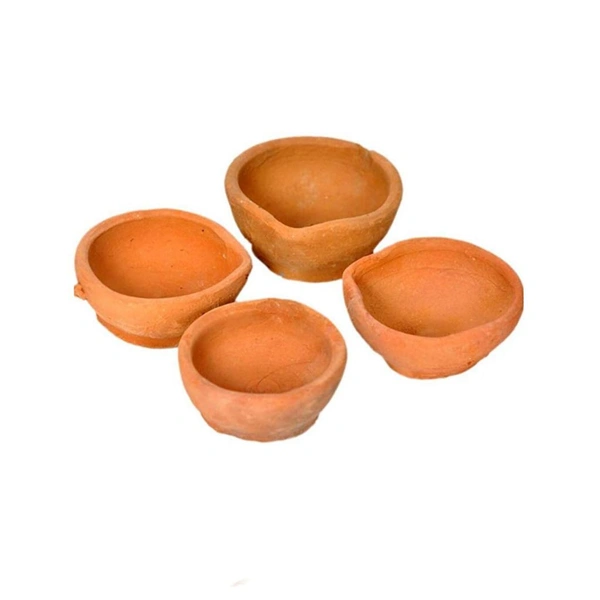 Pure Sources India Natural Clay (Set Of 4) - Special Sani Dev Diya 🪔