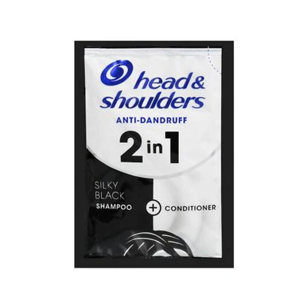 Head & Shoulders 2 In 1 Shiny Black Shampoo& Conditioner ( Set Of 5 )