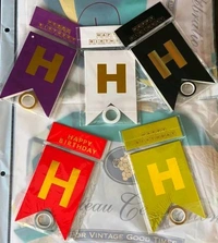 Happy Birthday V- Cut Banner  - Black