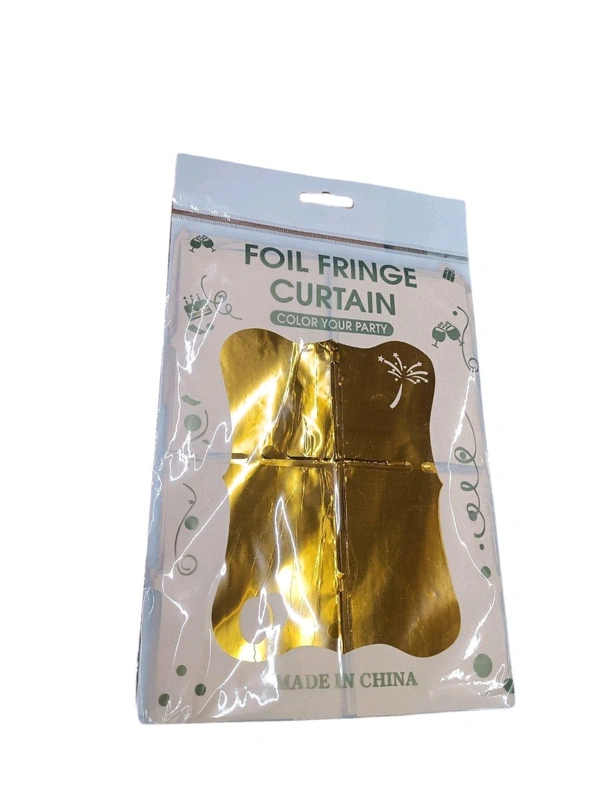 Foil Fringe Curtain Colour Your Party  - Silver