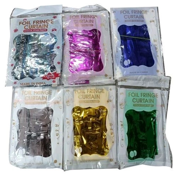 Foil Fringe Curtain Colour Your Party  - Purple Pizzazz