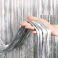 Foil Fringe Curtain Colour Your Party  - Purple Pizzazz