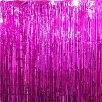 Foil Fringe Curtain Colour Your Party  - Raw Sienna