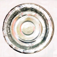 7 Inch And 6 Inch Silver Foil Paper  - 12 Pieces