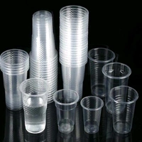 Plastic Disposable Round Water Glass (1dozan ) - 12 Pieces