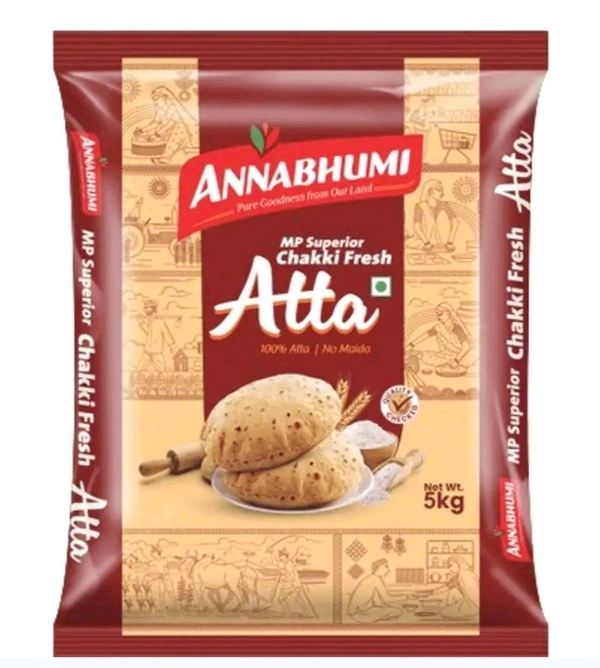 Annabhumi MP Superior Chakki Fresh Atta - 5kg