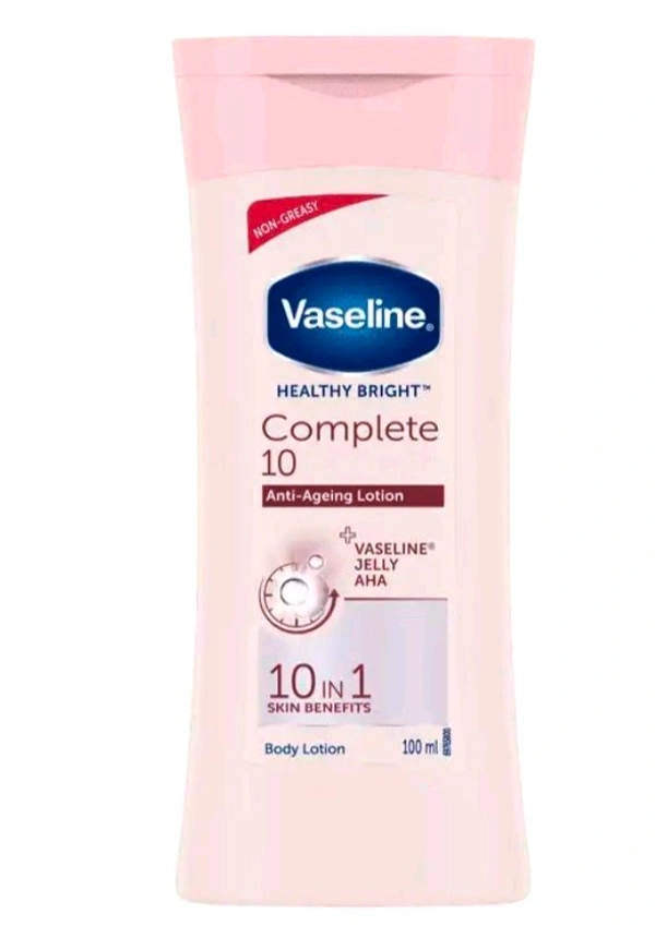 Vaseline Complete 10 Body Mosturiser In Plastic Bottle 