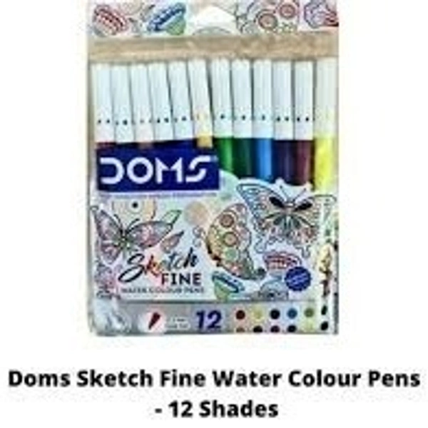 Doms Sketch Fine water Colour Pen - multi colour
