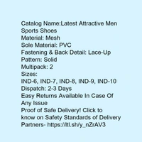 0025 Latest Attractive Men Sports Shoes  - 10, 7 days, 24x7, 8, Multipack 2