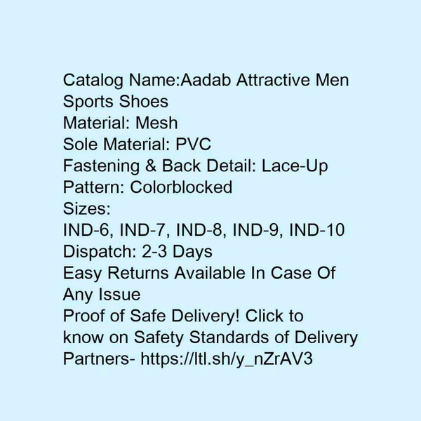 0032 Aadab Attractive Men Sports Shoes  - 20, 2 days, 24x7, black , 7