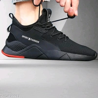 0032 Aadab Attractive Men Sports Shoes  - 10, 7 days, 24x7, black , 9