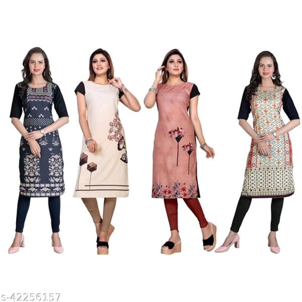 Aagyeyi Graceful Woman Printer Crepe Straight  - 0, 24x7 , multi color , S