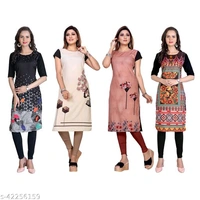 Aagyeyi Graceful Woman Printer Crepe Straight  - 0, 24x7 , multi color , S