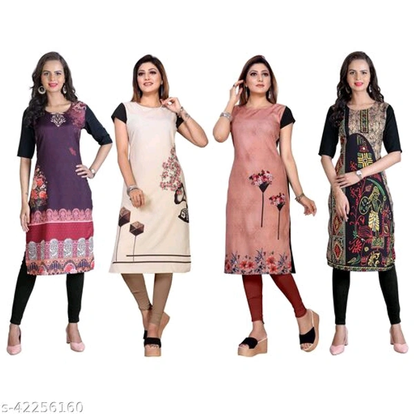 Aagyeyi Graceful Woman Printer Crepe Straight  - 0, 24x7, multi color , XL
